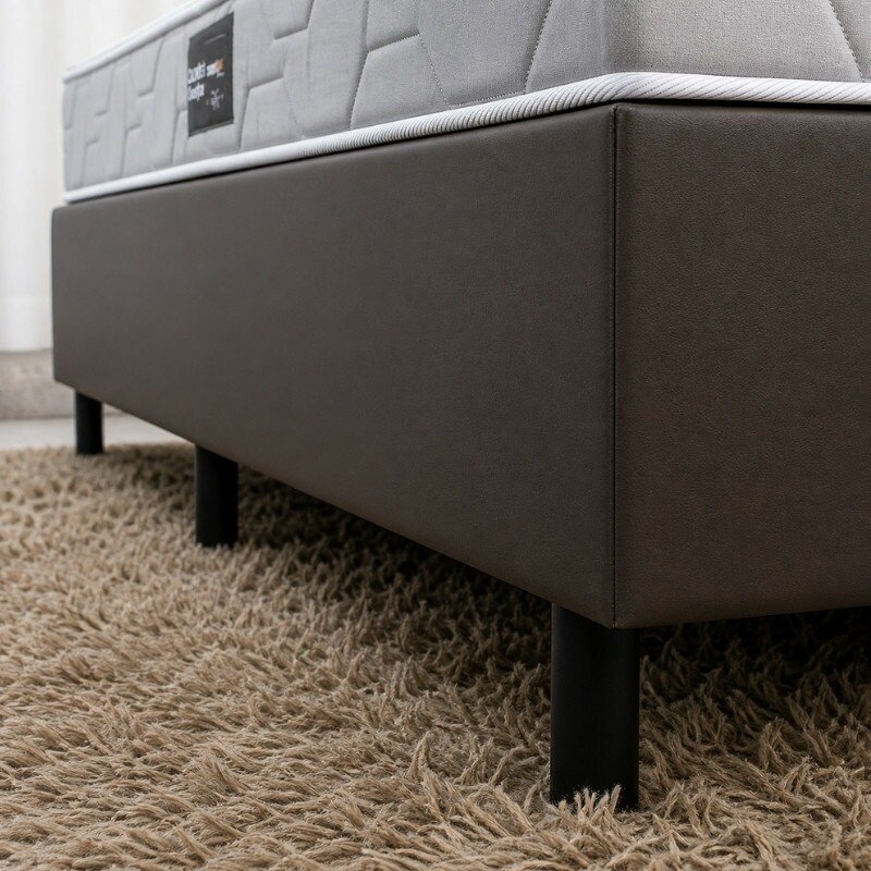 Colchão Solteiro Confort Premium Ortopédico D28 - Inovaflex + Box Solteiro Korino Marrom - Ortobel 88x188x55 | Suporta até 120kg - Imagem 7