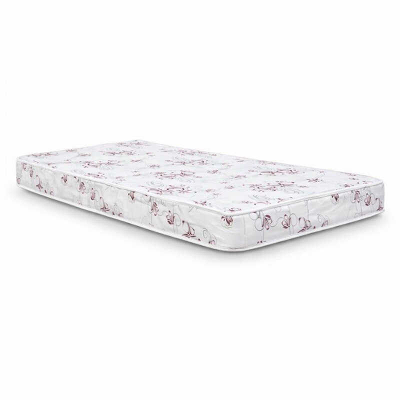 Colchão Solteiro Soffie Lotus 88x188x12 D20 Branco Det. Vermelho - Nosso Sonho