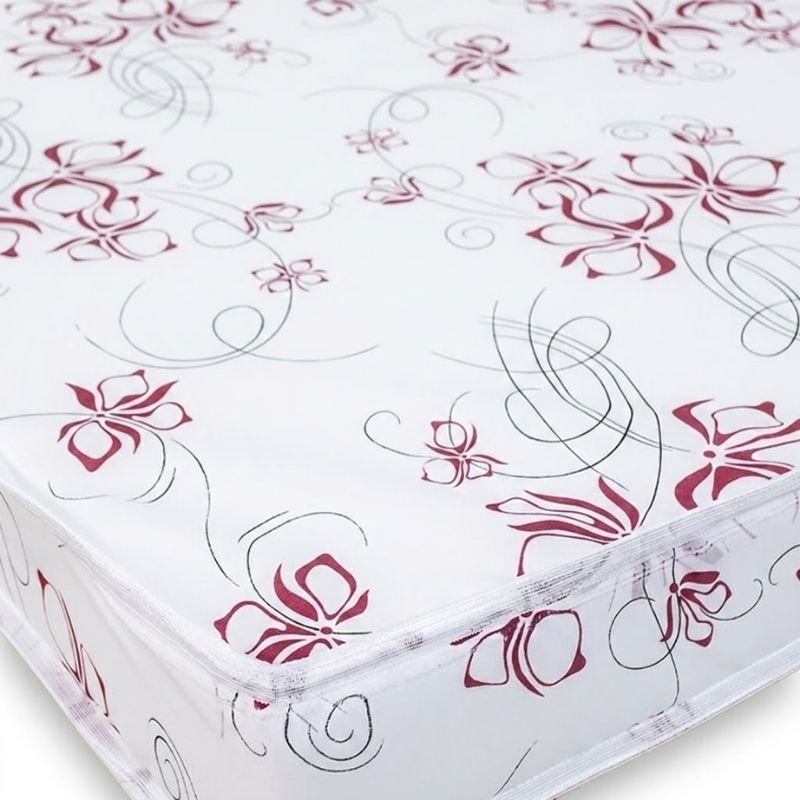 Colchão Solteiro Soffie Lotus 88x188x12 D20 Branco Det. Vermelho - Nosso Sonho - Imagem 4