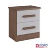 Mesa de Cabeceira New Athos Castanho/Off 2 Gavetas Larg. 0.50m - D Doro