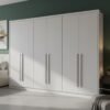 Roupeiro Robust Plus Neve 2.76m 6 Portas 8 Gavetas - Novo Horizonte