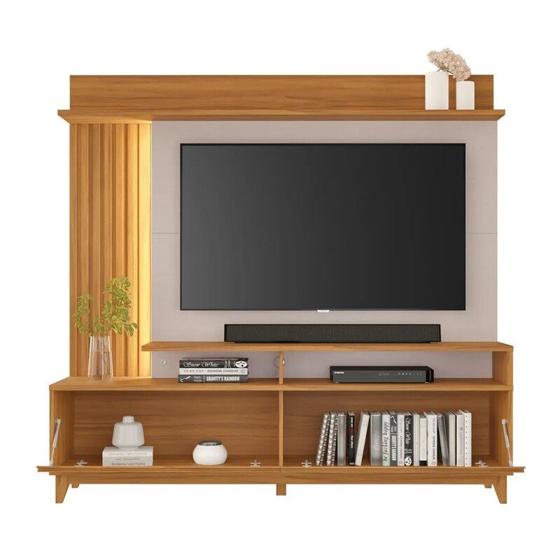 Home NT 1400 C/Detalhe Ripado e LED para TV's até 60 Polegadas Larg. 1.83m - Notável - Imagem 3