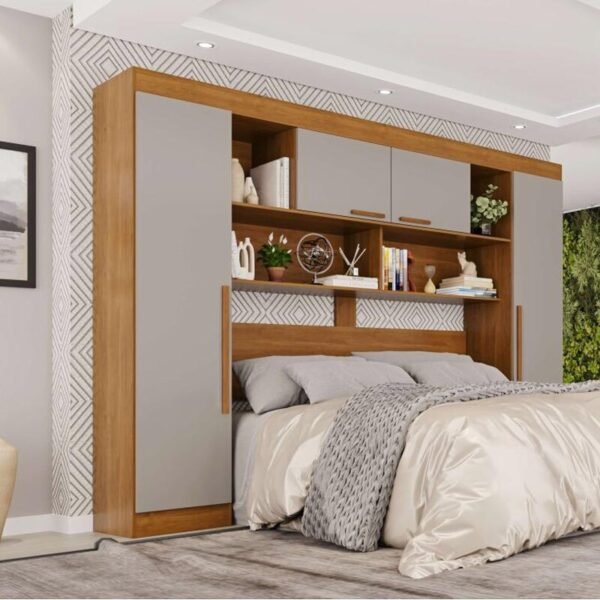 Modulado Apolo Premium Cinamomo/Off 4 Portas Larg. 2.40m - Sallêto