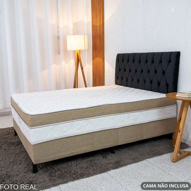 Painel Cabeceira Casal 1.40 Roma Veludo Bege - Imagem 6