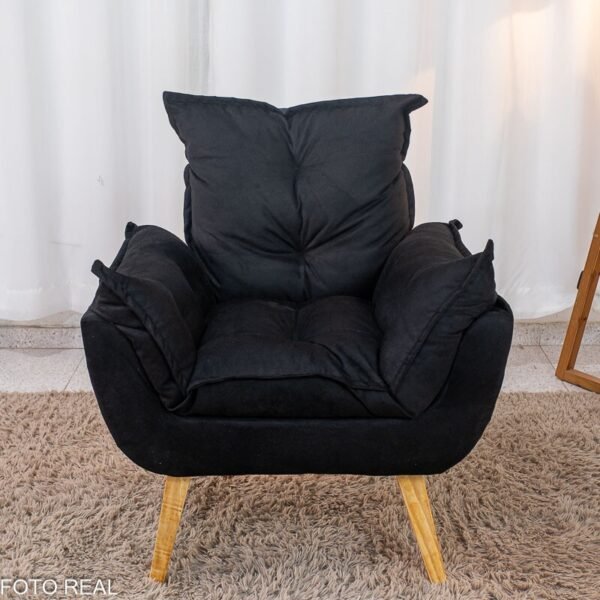 Poltrona Delux Veludo Preto