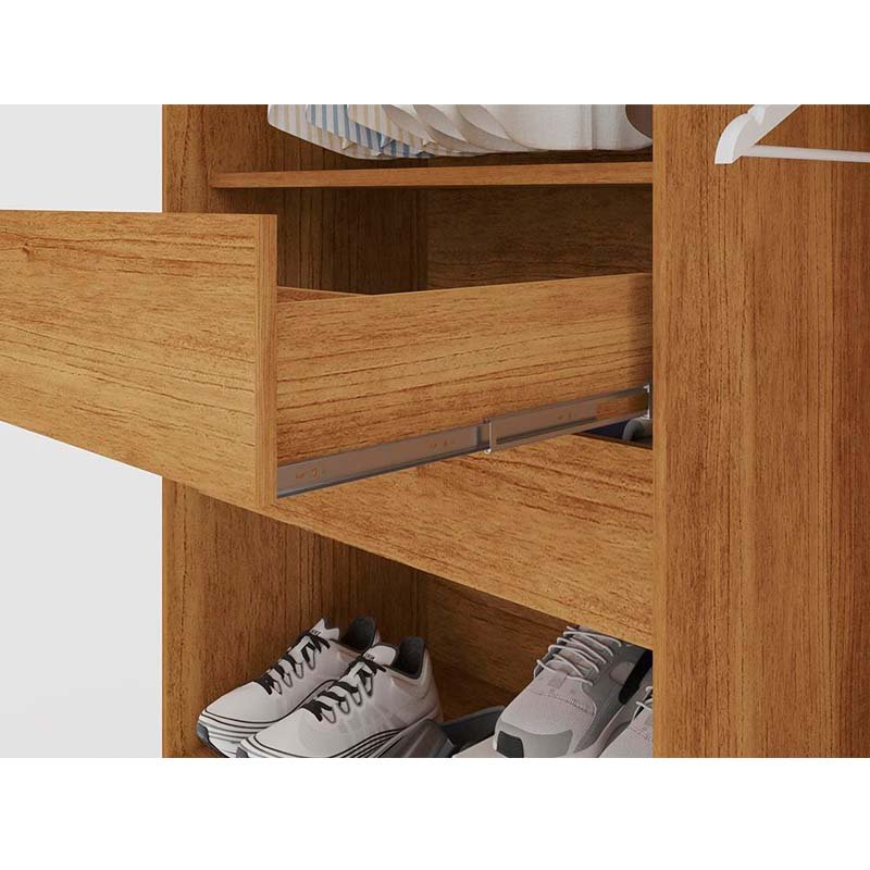 Guarda-roupa Casal Coliseu Cinamomo/Off 6 Portas 4 Gavetas Larg. 2.20m - Sallêto - Imagem 4