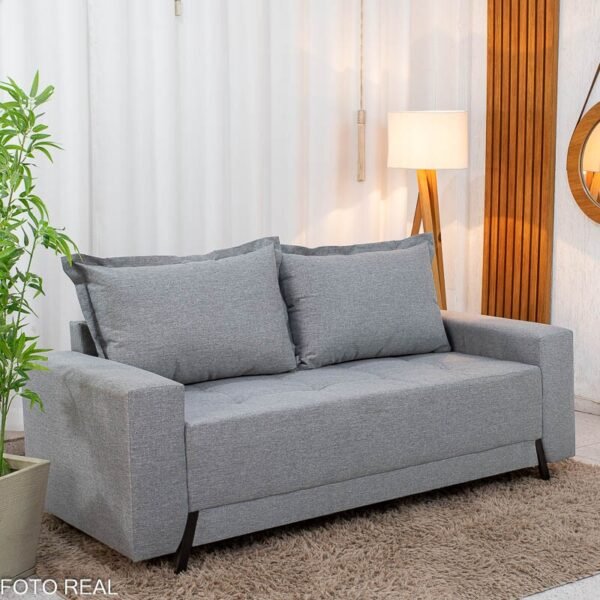 Sofá 3 lugares 8100 Linho Cinza 27