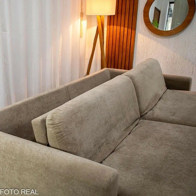 Sofá Retrátil Amaranto Premium 2.30m Bege 06 - Sem Caixa - Imagem 6
