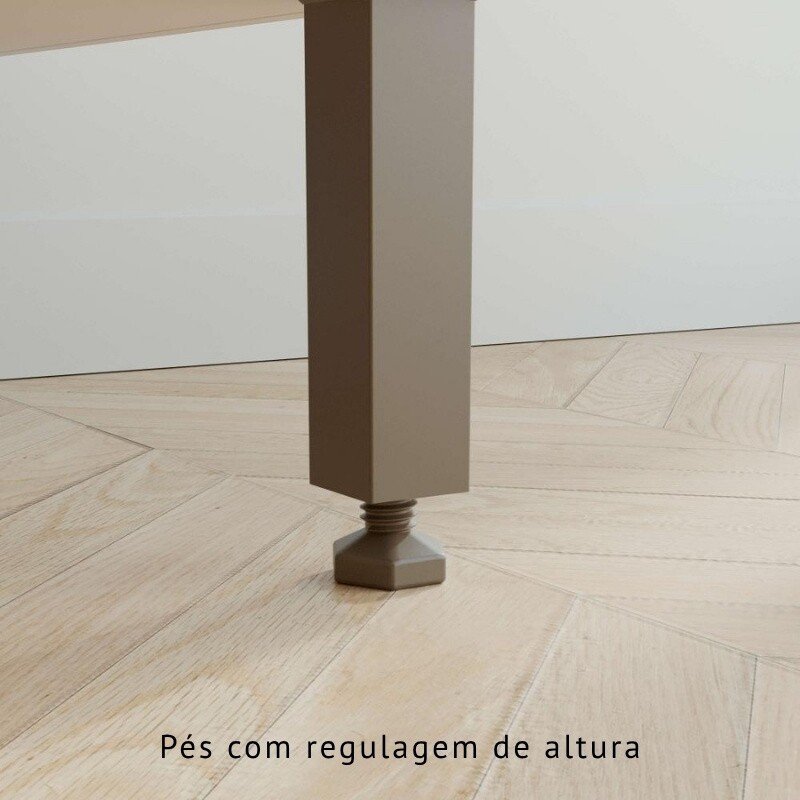 Torre Quente Flórida Cinamomo/Off C/Detalhe Ripado 4 Portas Larg. 0.70m Sallêto - Imagem 7